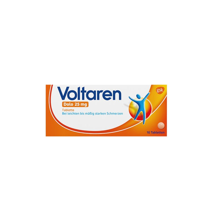 Voltaren Dolo 25 mg Tabletten, 10 pcs. Tablets