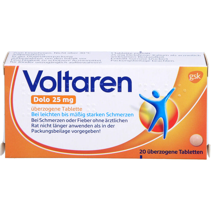 Voltaren Dolo 25 mg Tabletten, 20 pc Tablettes