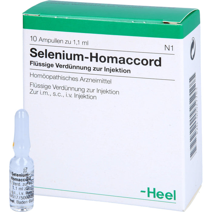 Selenium-Homaccord Inj.-Lsg., 10 pc Ampoules