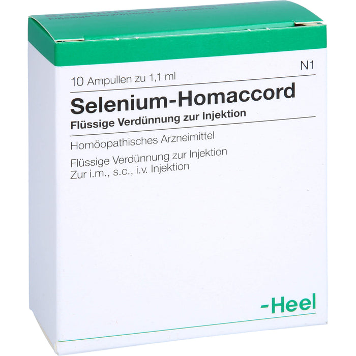 Selenium-Homaccord Inj.-Lsg., 10 pc Ampoules