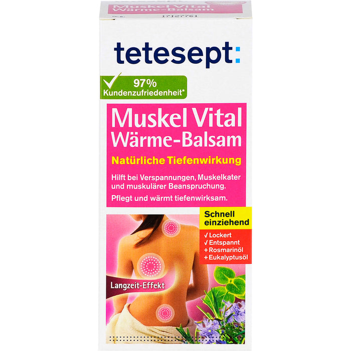 tetesept: Muskel Vital Wärme-Balsam schnell einziehend, 100 g Cream