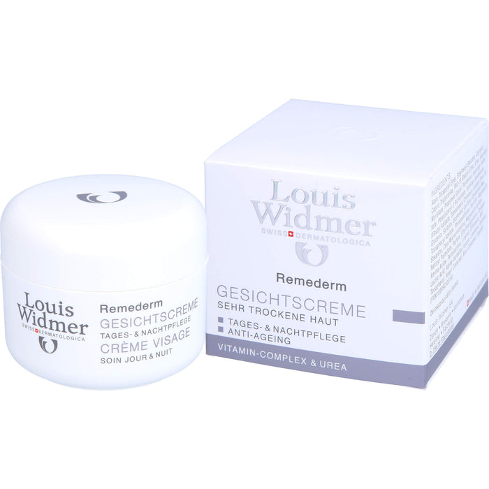 Louis Widmer Remederm Gesichtscreme Tages- und Nachtpflege, 50 ml Creme