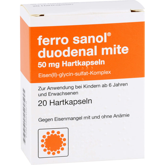 ferro sanol duodenal mite 50 mg Hartkapseln, 20 pcs. Capsules