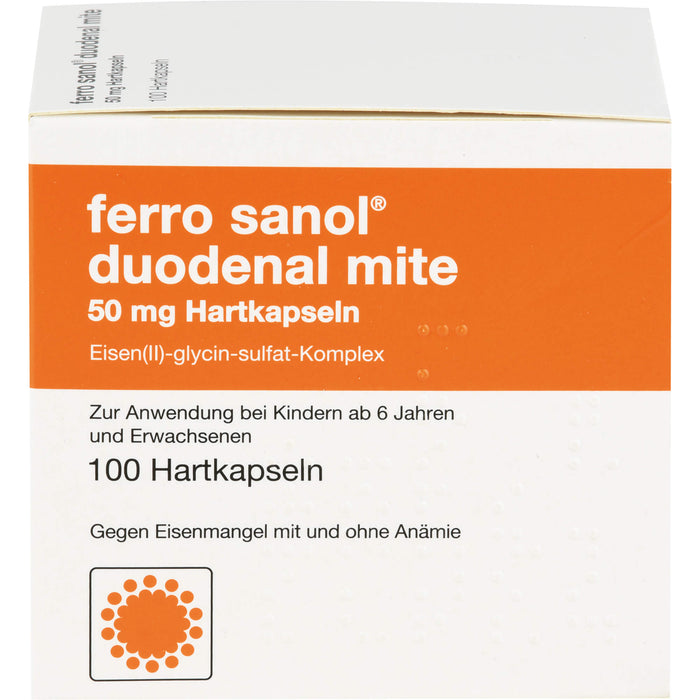 ferro sanol duodenal mite 50 mg Kapseln, 100 St. Kapseln