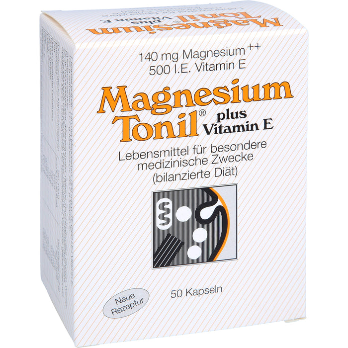 Magnesium Tonil plus Vitamin E Kapseln, 50 pcs. Capsules