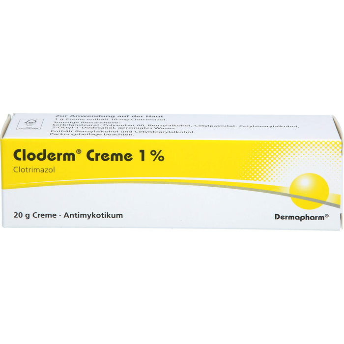 Cloderm Creme 1% Antimykotikum, 20 g Creme