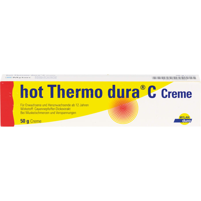 hot Thermo dura C Creme zur Linderung von Muskelschmerzen, 50 g Crème