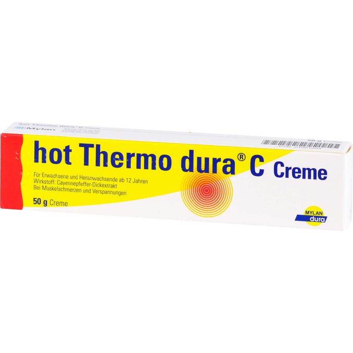 hot Thermo dura C Creme zur Linderung von Muskelschmerzen, 50 g Crème