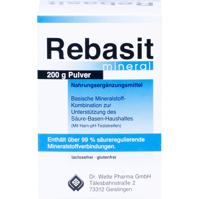 Rebasit mineral Pulver zur Unterstützung des Säure-Basen-Haushaltes, 200 g Powder