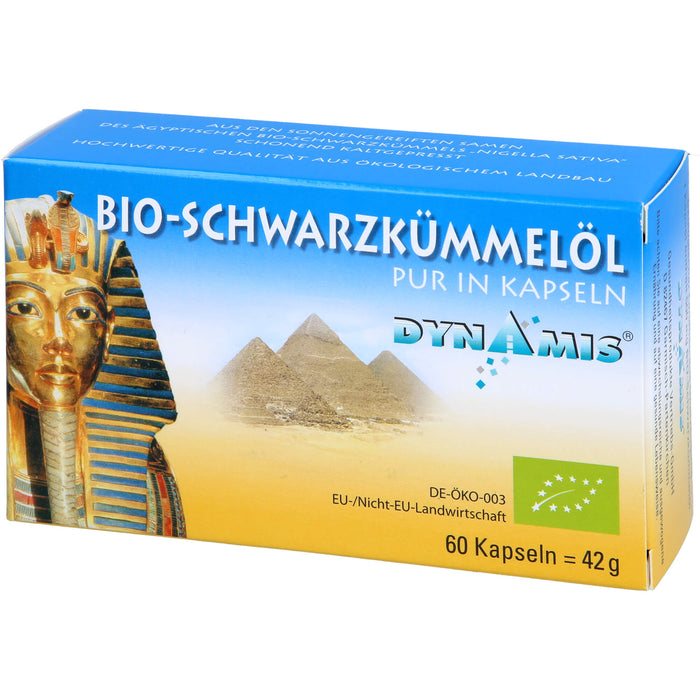 DYNAMIS Bio-Schwarzkümmelöl pur in Kapseln, 60 pcs. Capsules