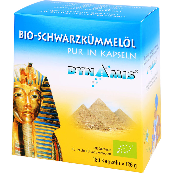 DYNAMIS Bio-Schwarzkümmelöl pur in Kapseln, 180 pcs. Capsules