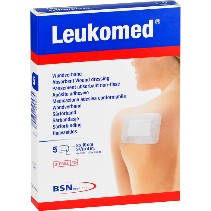 Leukomed Wundverband steril mit 6 cm x 4,0 cm Wundauflage, 5 St. Pflaster