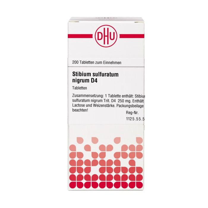 DHU Stibium sulfuratum nigrum D4 Tabletten, 200 St. Tabletten