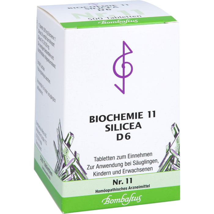 Biochemie 11 Silicea Bombastus D6 Tbl., 500 St TAB