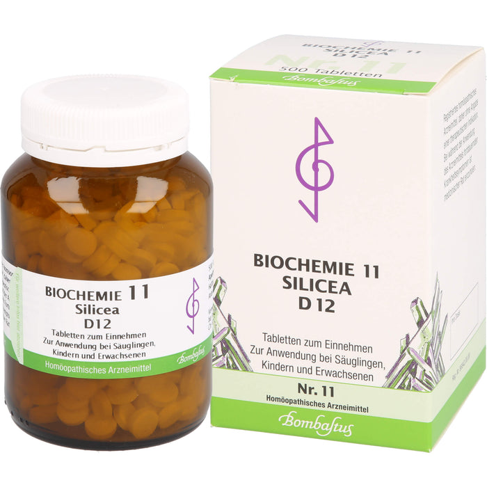 Bombastus Biochemie 11 Silicea D12 Tabletten, 500 pc Tablettes