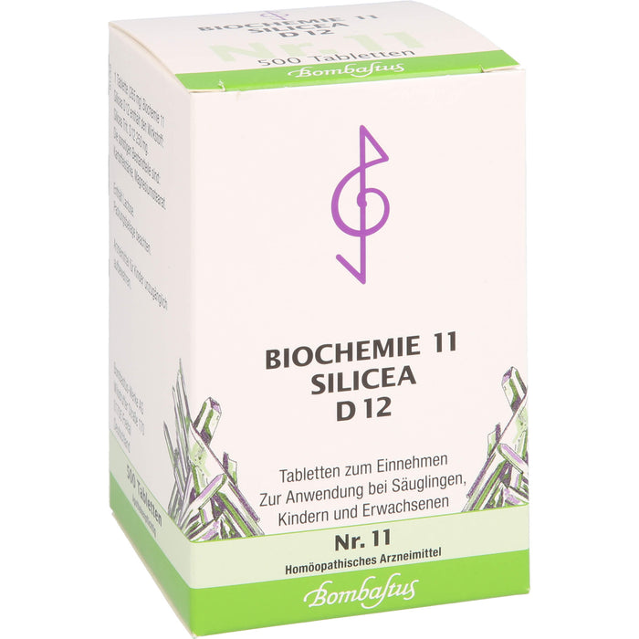 Bombastus Biochemie 11 Silicea D12 Tabletten, 500 St. Tabletten