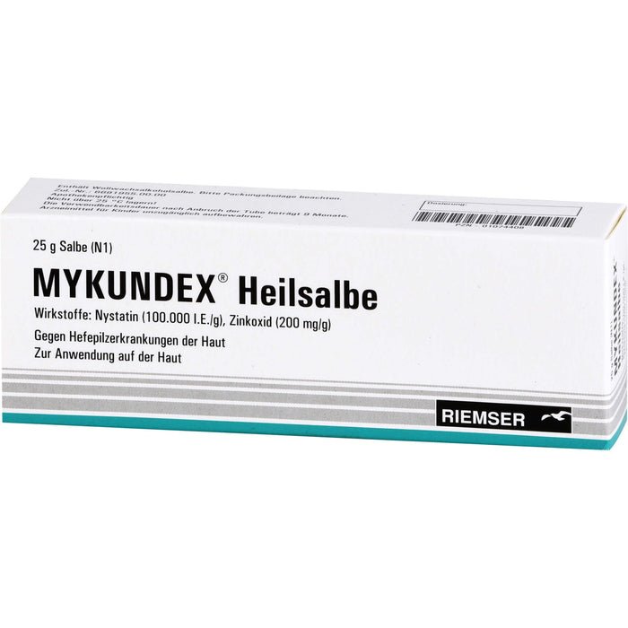 MYKUNDEX Heilsalbe gegen Hefepilzerkrankungen der Haut, 25 g Onguent