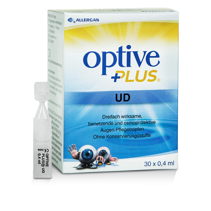 optive plus UD Augentropfen wirksame, benetzende, osmoprotektive Augen-Pflegetropfen, 30 pcs. Solution