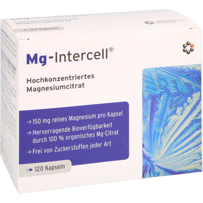 Mg-Intercell hochkonzentriertes Magnesiumcitrat Kapseln, 120 pcs. Capsules