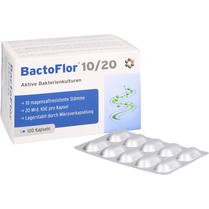 BactoFlor 10/20 aktive Bakterienkulturen Kapseln, 100 pc Capsules