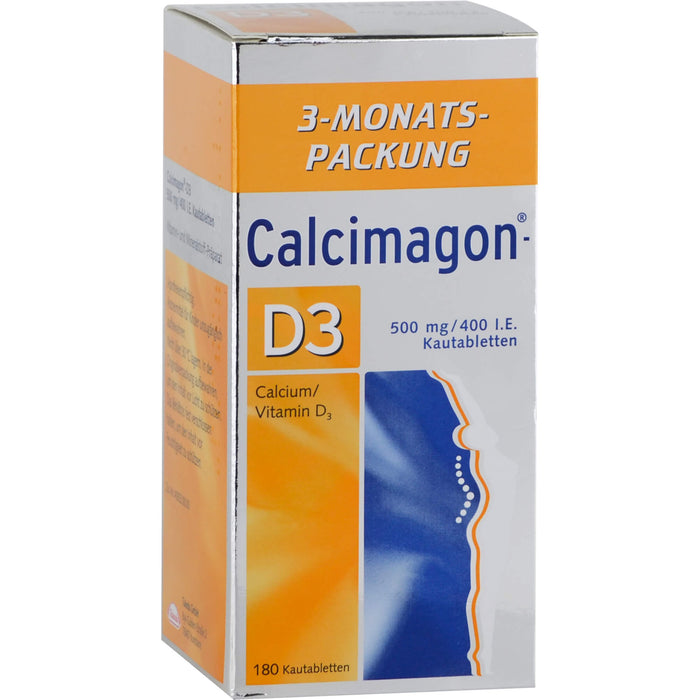 Calcimagon D3 500 mg/400 I.E. Kautabletten, 180 pcs. Tablets