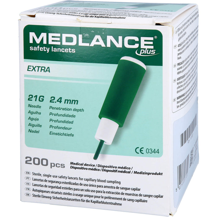 MEDLANCE PLUS Extra Sicherheitslanzetten 21G, 200 St LAN