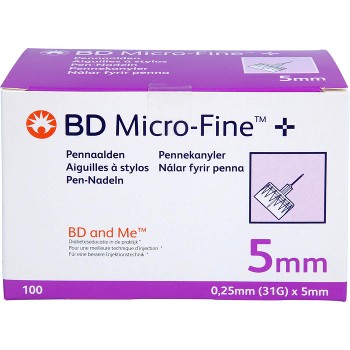 BD MICRO FINE+5 Nadeln 110x0,25x5mm, 110 St KAN