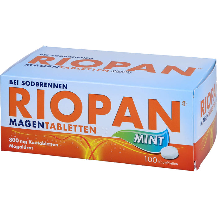 RIOPAN Magen Tabletten Mint, 800 mg Kautabletten, 100 St KTA