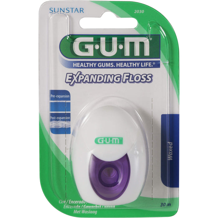 GUM Expanding Floss flauschiger Faden für Zahnzwischenräume, 1 pcs. Floss