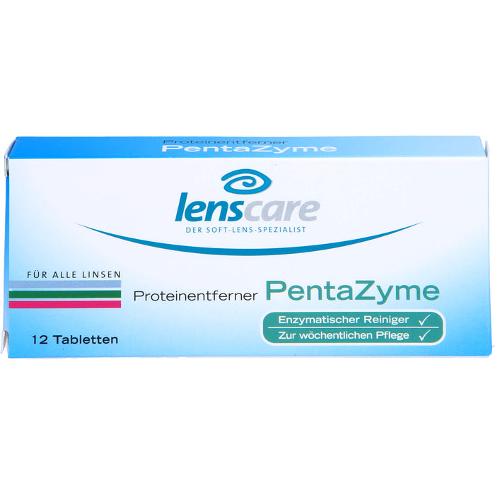 lenscare Proteinentferner PentaZyme für alle Linsen, 12 pc Tablettes