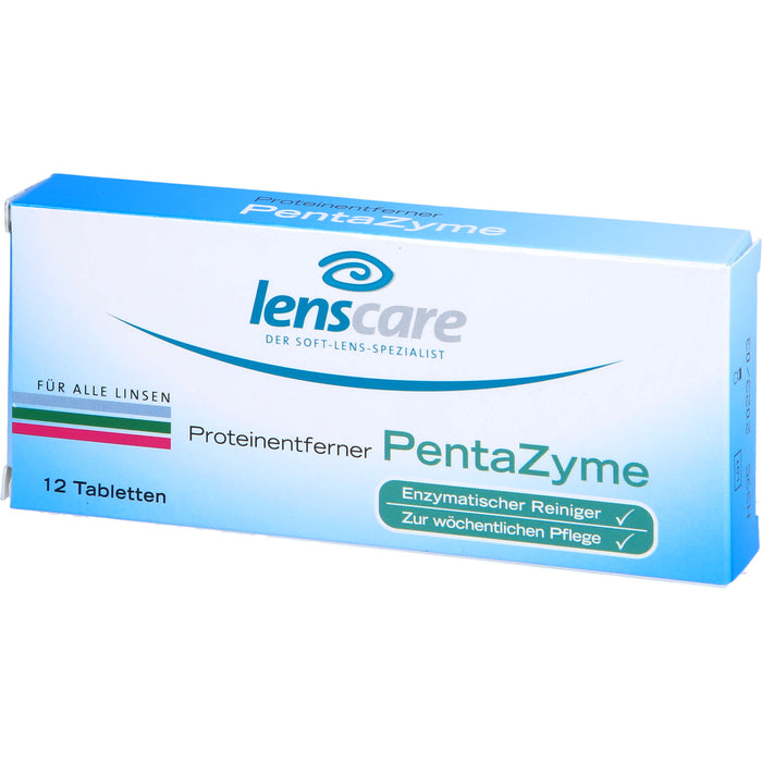 lenscare Proteinentferner PentaZyme für alle Linsen, 12 pc Tablettes