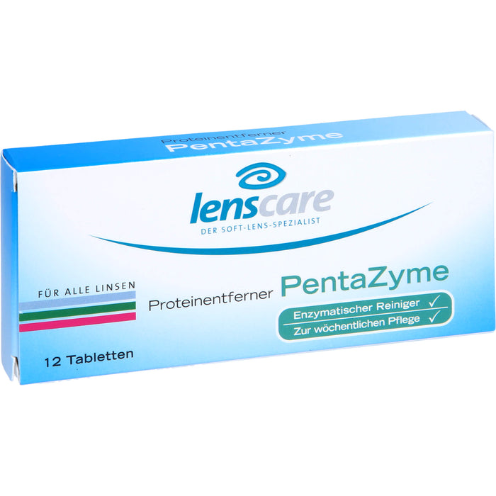 lenscare Proteinentferner PentaZyme für alle Linsen, 12 pcs. Tablets