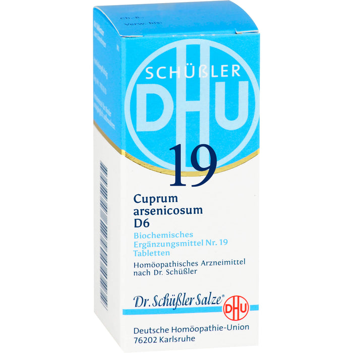 DHU Schüßler-Salz Nr. 19 Cuprum arsenicosum D6 Tabletten, 80 pcs. Tablets