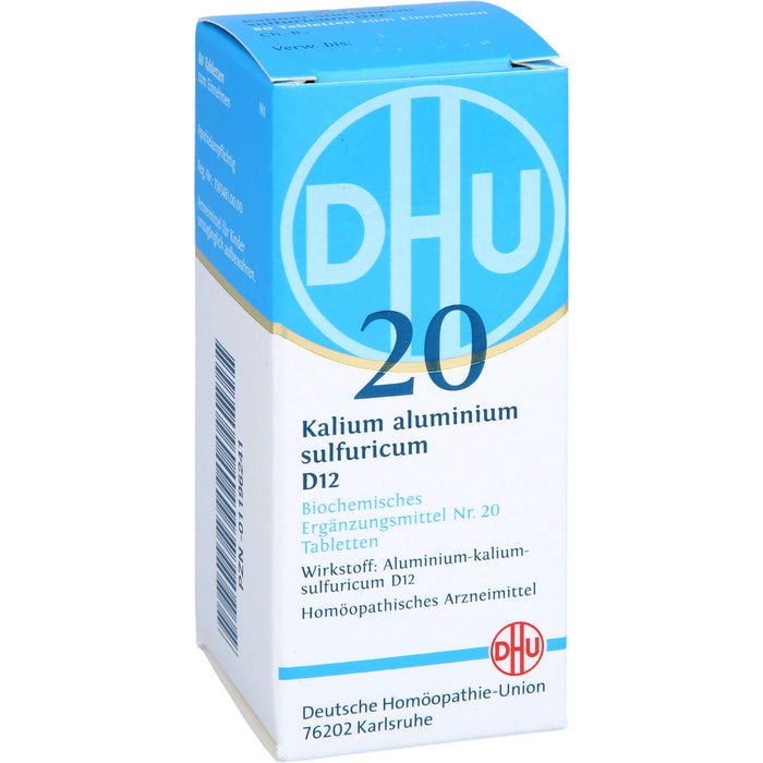 DHU Schüßler-Salz Nr. 20 Kalium aluminium sulfuricum D12 Tabletten, 80 St. Tabletten