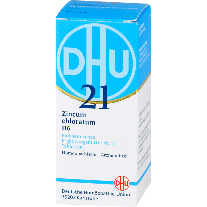 DHU Schüßler-Salz Nr. 21 Zincum chloratum D6 Tabletten, 80 pc Tablettes