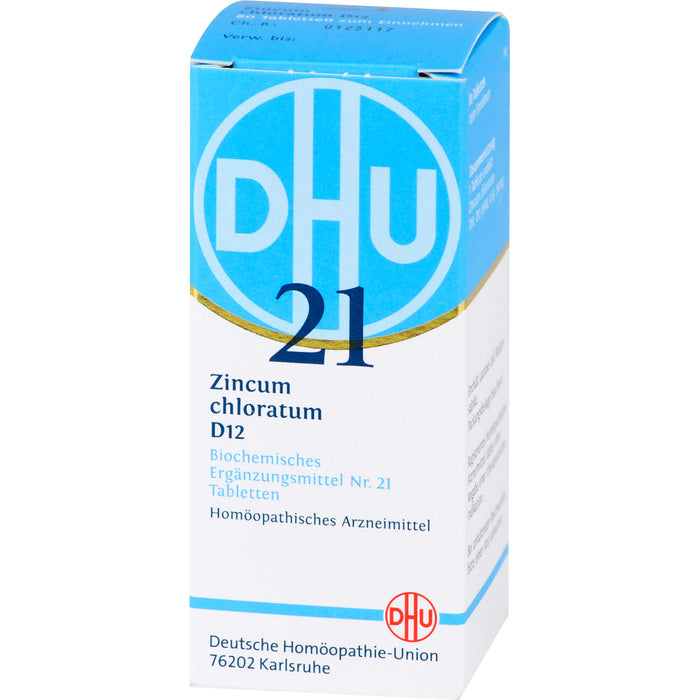 DHU Schüßler-Salz Nr. 21 Zincum chloratum D12 Tabletten, 80 St. Tabletten