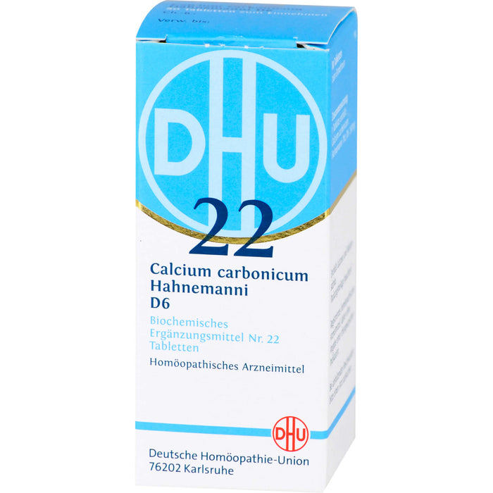 DHU Schüßler-Salz Nr. 22 Calcium carbonicum Hahnemanni D6 Tabletten, 80 pcs. Tablets