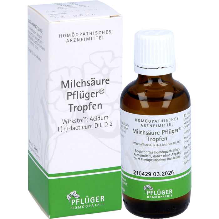 Milchsäure Pflüger Tropfen, 50 ml TRO