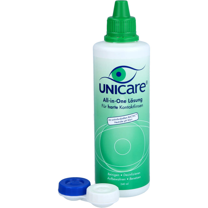 Unicare All-in-One Lös.f.alle harten Kontaktlinsen, 240 ml Lösung