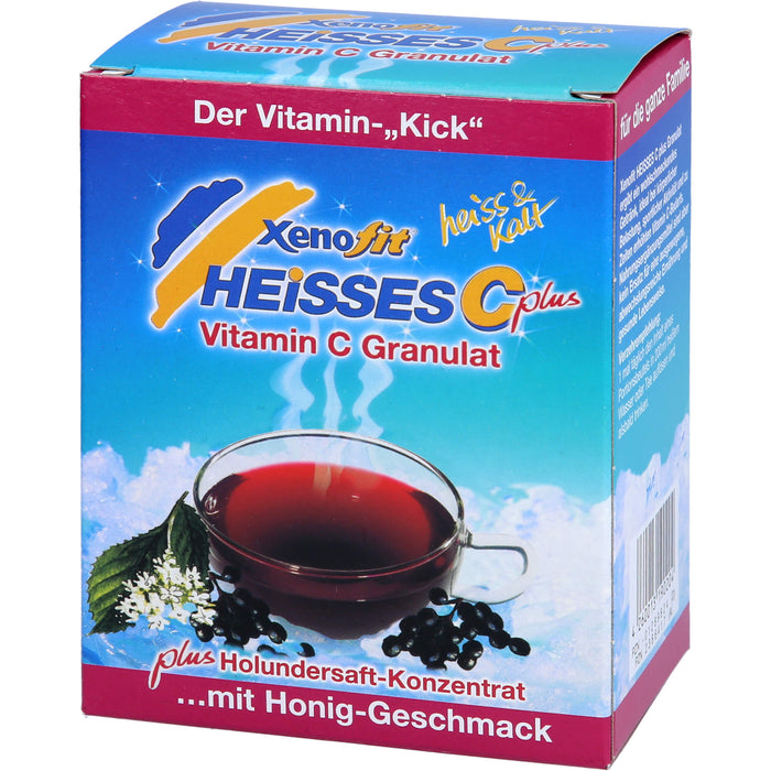 Xenofit Heißes C Vitamin C plus Holunder-Extrakt Granulat mit Honiggeschmack, 10 pc Sachets