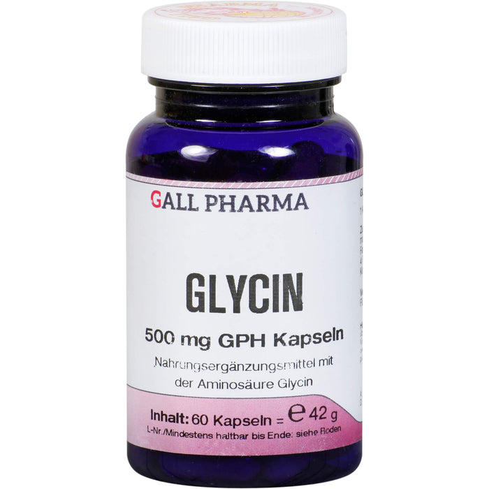 GALL PHARMA Glycin 500 mg GPH Kapseln, 60 pcs. Capsules