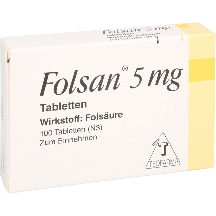 Folsan 5 mg Tabletten, 100 pc Tablettes