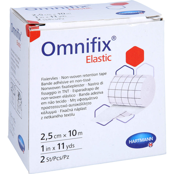 HARTMANN Omnifix elastic 2,5 cm x 10 m Rolle, 2 pc Pansement