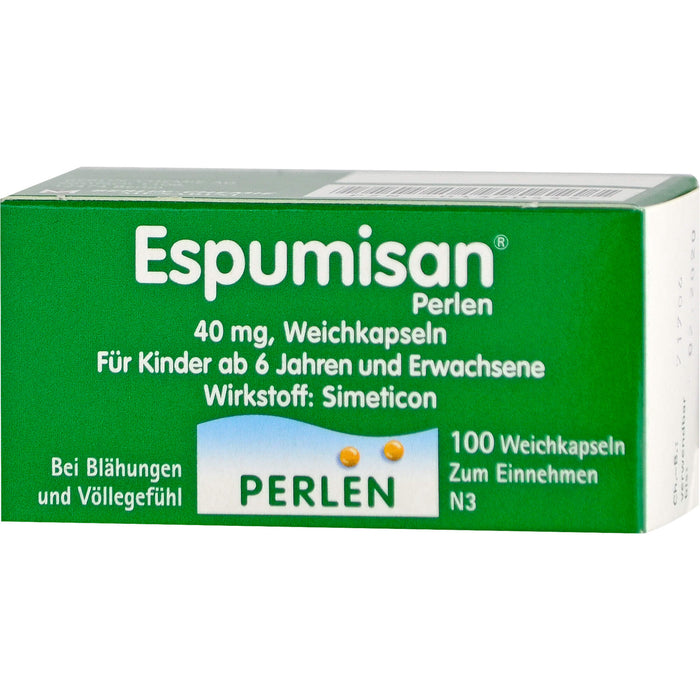 Espumisan Perlen Weichkapseln bei Blähungen und Völlegefühl, 100 pcs. Capsules