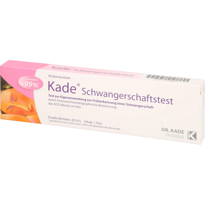 Kade Schwangerschaftstest zur Früherkennung, 1 pc Test