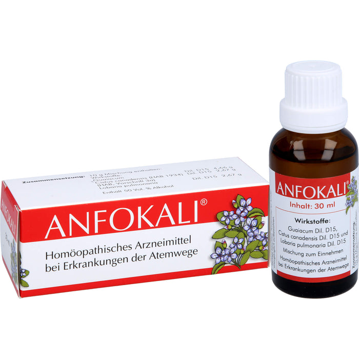 ANFOLKALI Tropfen bei Erkrankungen der Atemwege, 30 ml Lösung