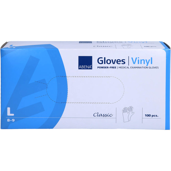 ABENA Classic Vinylhandschuhe puderfrei Größe L, 100 pcs. Gloves