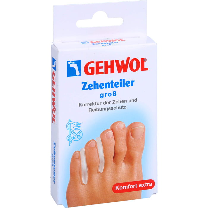 GEHWOL Polymer-Gel Zehenteiler groß, 3 St. Zehenteiler