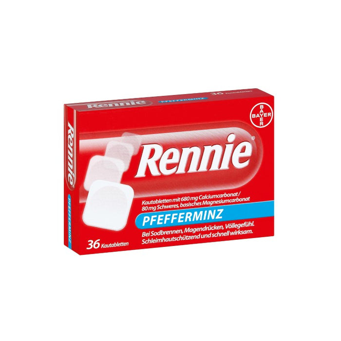 Rennie Pfefferminz Kautabletten, 36 pc Tablettes