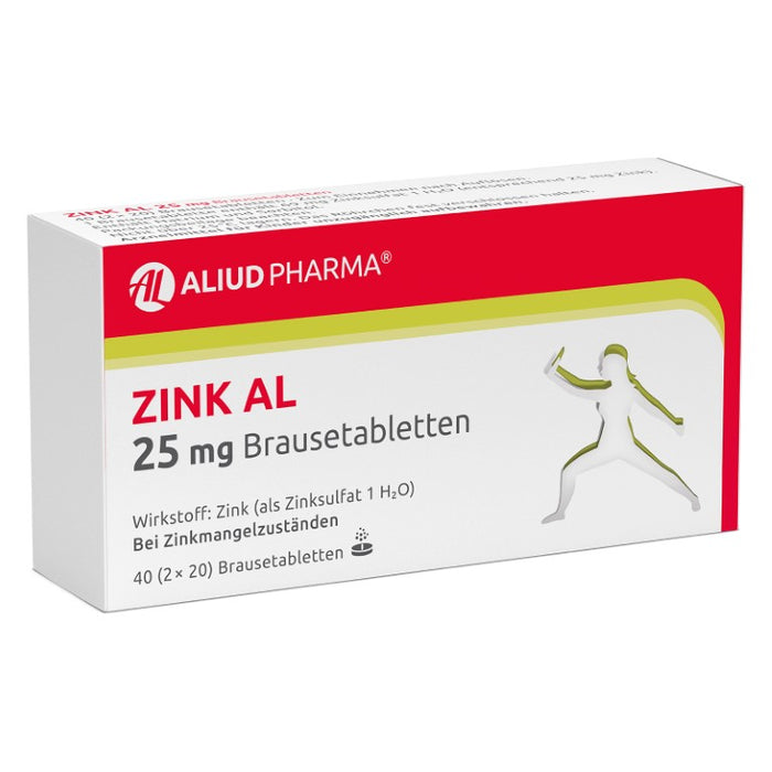 Zink AL 25 mg Brausetabletten, 40 pcs. Tablets